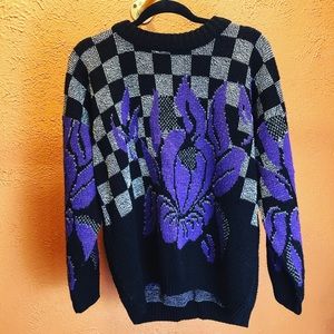VINTAGE SWEATER 💜🖤⚡️